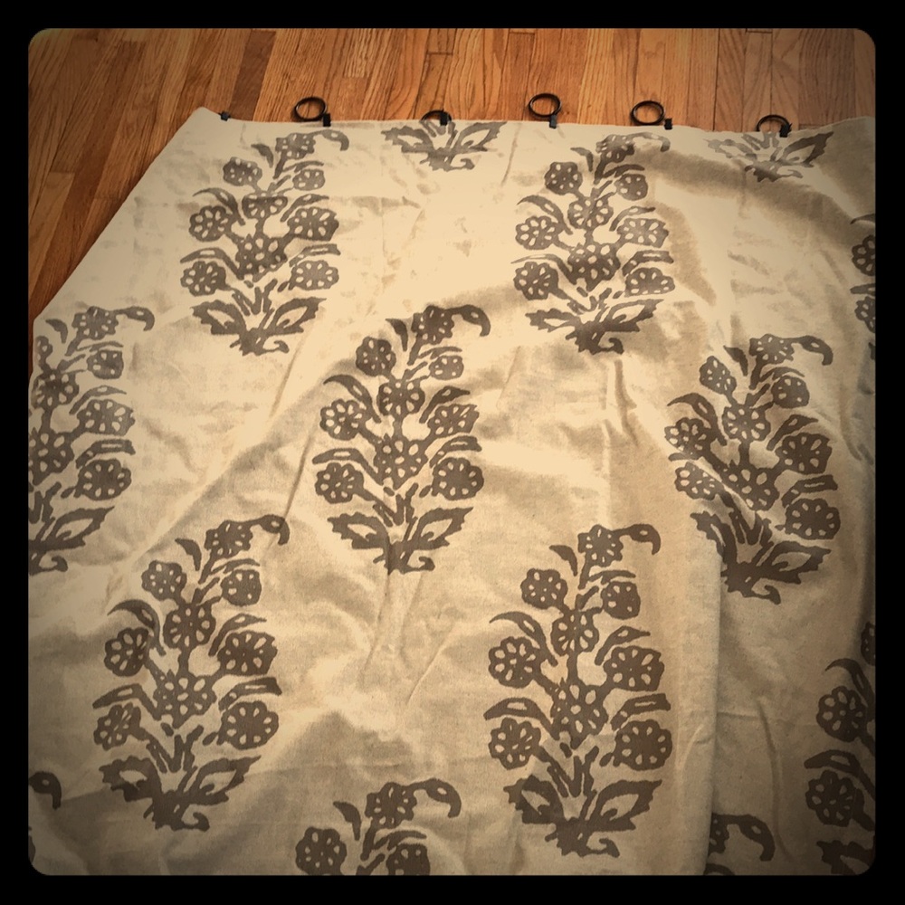 Ballard Design Burlap Curtains